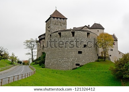Castle in Vaduz, Lichtenstein, residence of the royal family