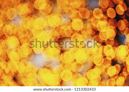 Full Frame Shot Of Illuminated String Lights and bokeh