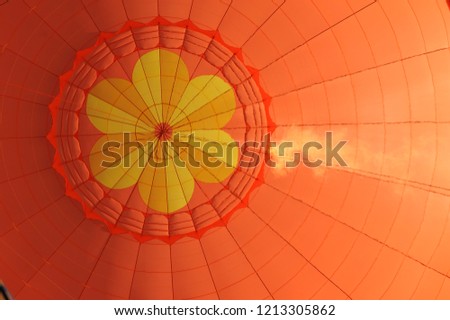 abstract background with hot air balloons	