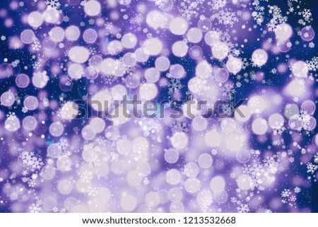 abstract background of blurred yellow lights with bokeh effect, new year 2019