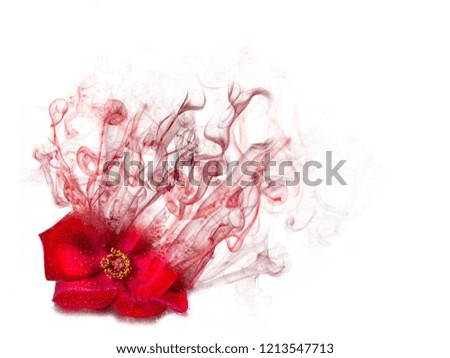 Abstract photo dissolve  of flowers