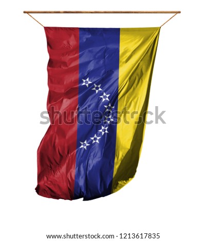 Flag of Venezuela. Isolated on a white background.