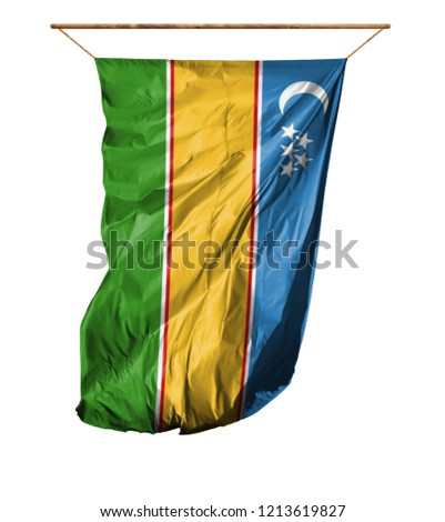 Flag of Karakalpakstan. Isolated on a white background.
