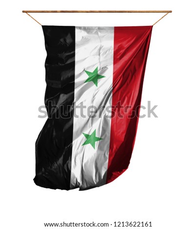 Flag of Syria. Isolated on a white background.