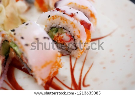 Rainbow Sushi Roll 