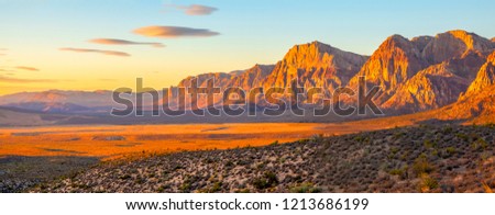 Red Rock Canyon National Conservation Area in Nevada Royalty-Free Stock Photo #1213686199