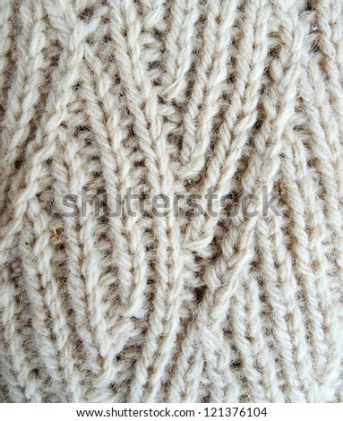 Wool knitting texture