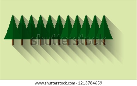 Forest vector design
