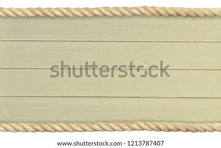 bright wood boards with a rope frame