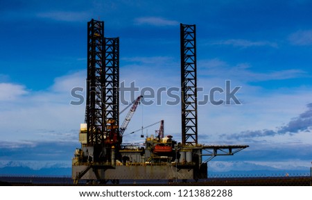 Oil Platform in Nikiski, Alaska