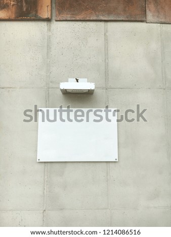 signboard design, wall and street
