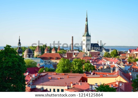 Tallinn Old Town Skyline