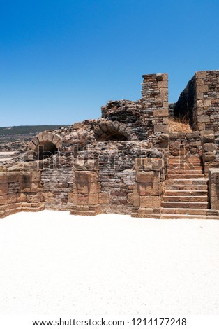 Ruins of Baelo Claudia in the Spanish province of Cadiz 