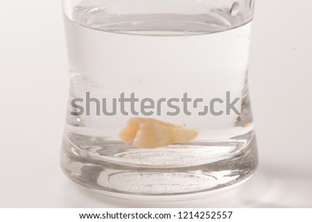 Tooth decay in a glass of water