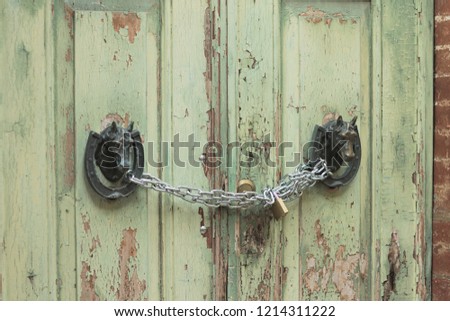 Horseshoe and horse head knoker - Door Handle (Pesaro, Italy, Europe)