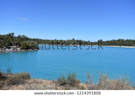 Blue Lake in Western Australia