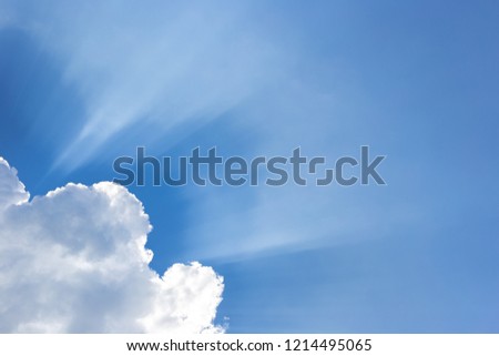 Light and Cloud on a Beautiful day 
