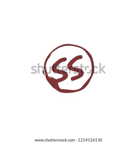 S S SS Initial logo template vector
