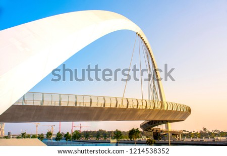 Dubai Water Canal Bridge, New Attraction of Dubai City modern exterior architecture design