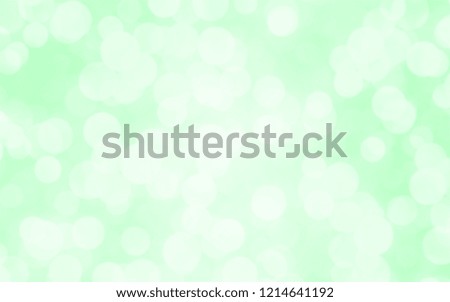Green white luxury focus blur background. Abstract bokeh soft light gradient for concept ecology with graphic design poster banner and backdrop.