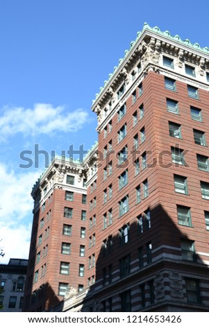 throughout Boston Colonial era buildings can be found standing next to more modern buildings