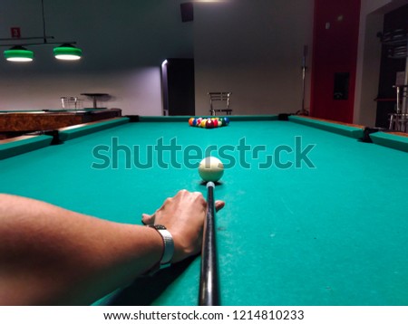 Billiard game picture