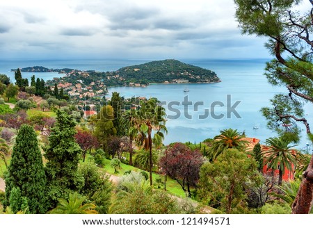 Cote d'Azur mediterranean coast Royalty-Free Stock Photo #121494571