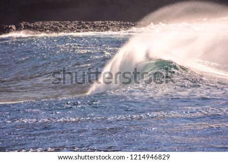 waves crashing on the beach, beautiful photo digital picture