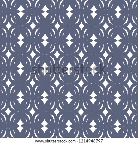Decoration with loops and curved lines arranged symmetrically. Tile. Textile pattern. Vector illustration.
