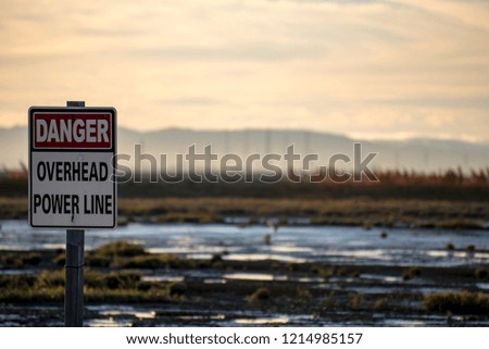 Danger Sign With nice Background