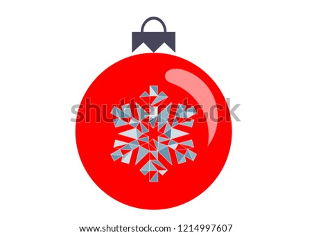 Christmas ornament decoration isolated