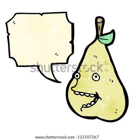 cartoon crazy pear
