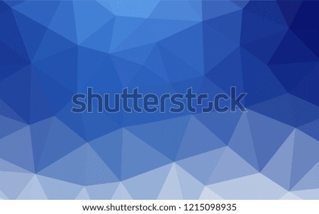 Light BLUE vector abstract mosaic background. Geometric illustration in Origami style with gradient.  A new texture for your design.