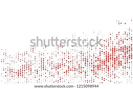 Light Orange vector background with bubbles. Blurred decorative design in abstract style with bubbles. Design for business adverts.