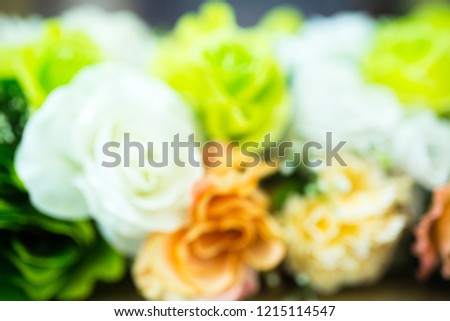 Multi-colored flowers ,blur background.