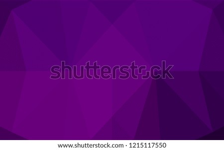 Dark Purple vector blurry hexagon texture. Geometric illustration in Origami style with gradient.  The elegant pattern can be used as part of a brand book.