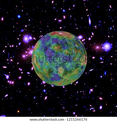 Extrasolar planet. Exoplanet. Alien planet. Outer space. The elements of this image furnished by NASA.