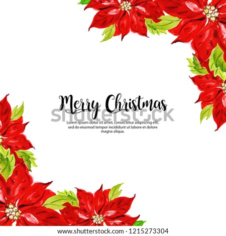 Colorful Watercolor Christmas Background