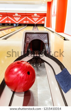 bowling, lane, bowl