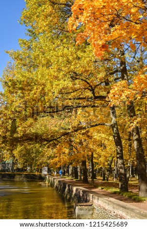 Autumn marks the transition from summer to winter, in September (Northern Hemisphere) or March (Southern Hemisphere), when the duration of daylight becomes noticeably shorter and the temperature cools