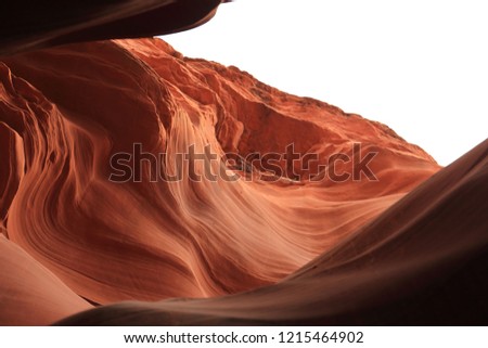 Superb view of the United States of Antelope Canyon
