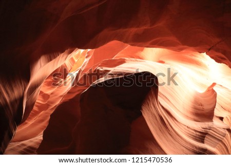 Superb view of the United States of Antelope Canyon