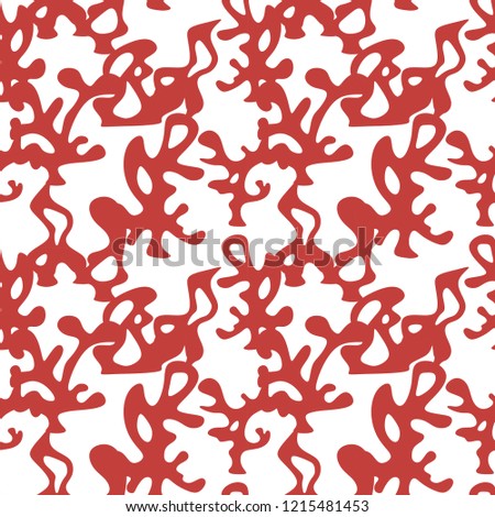 Coral background.Seamless pattern