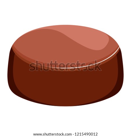 Isolated chocolate marshmallow icon. Vector illustration design