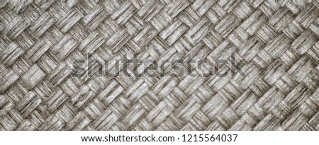 Woven Basket Textured Background Close Up Isolated