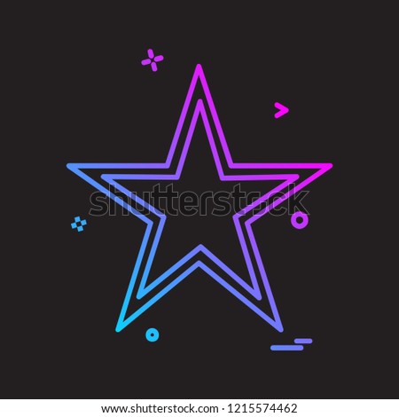 Star icon design vector 