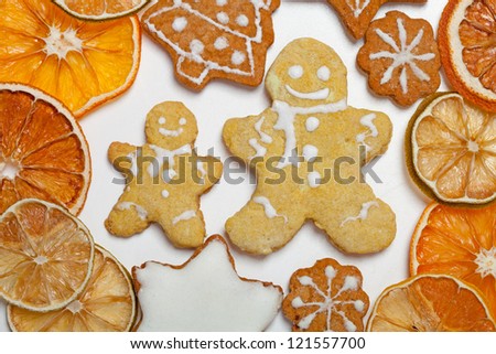 Handmade christmas gingerbread