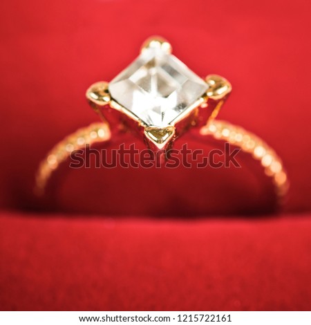 Wedding gold Ring.Shallow DOF