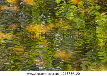Abstract display of wrinkles and movement in a stream course
