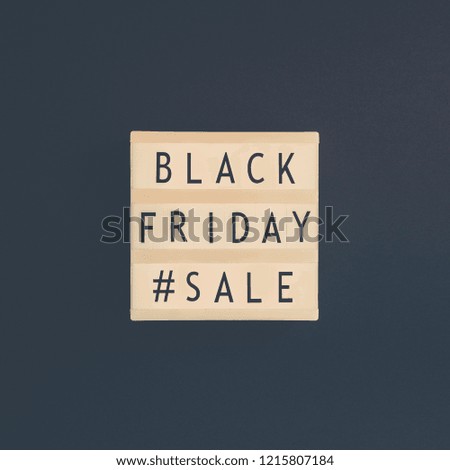 Creative Top view flat lay promotion composition Black friday sale text on white lightbox black background copy space Square Template Black friday sale mockup fall thanksgiving advertising